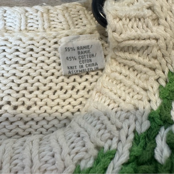 Vintage Marisa Christina Hand Knit Beach hawaii Tropical Palm Tree Sweater M - Picture 7 of 10